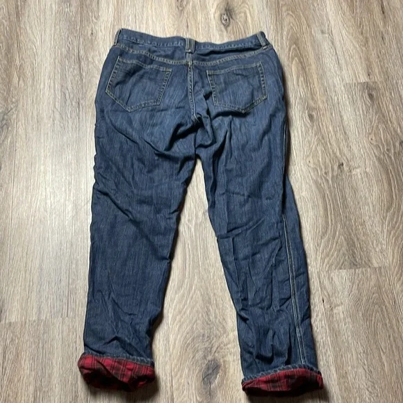 Eddie Bauer Flannel Lined Women's Relaxed Fit Straight Leg Jeans Size 10 - Picture 5 of 15